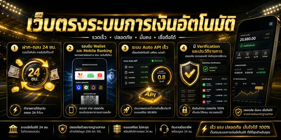 เว็บตรงระบบการเงินอัตโนมัติ